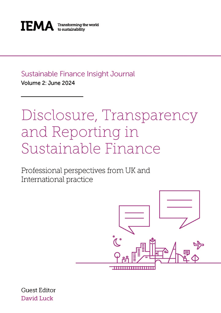 June 2024 IEMA Sustainable Finance Insight Journal Vol.2 Page 01